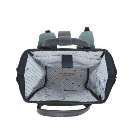 Sac à dos marine uni avec un pochon parfumé et des poches interchangeables - Image 4