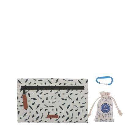 Sac à dos marine uni avec un pochon parfumé et des poches interchangeables - Image 5