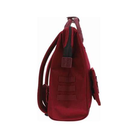Sac à dos rouge uni avec un pochon à la lavande et des poches interchangeables - Image 2