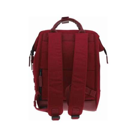 Sac à dos rouge uni avec un pochon à la lavande et des poches interchangeables - Image 3