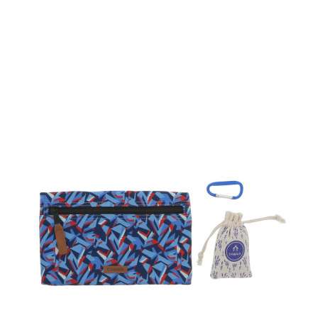 Sac à dos rouge uni avec un pochon à la lavande et des poches interchangeables - Image 5
