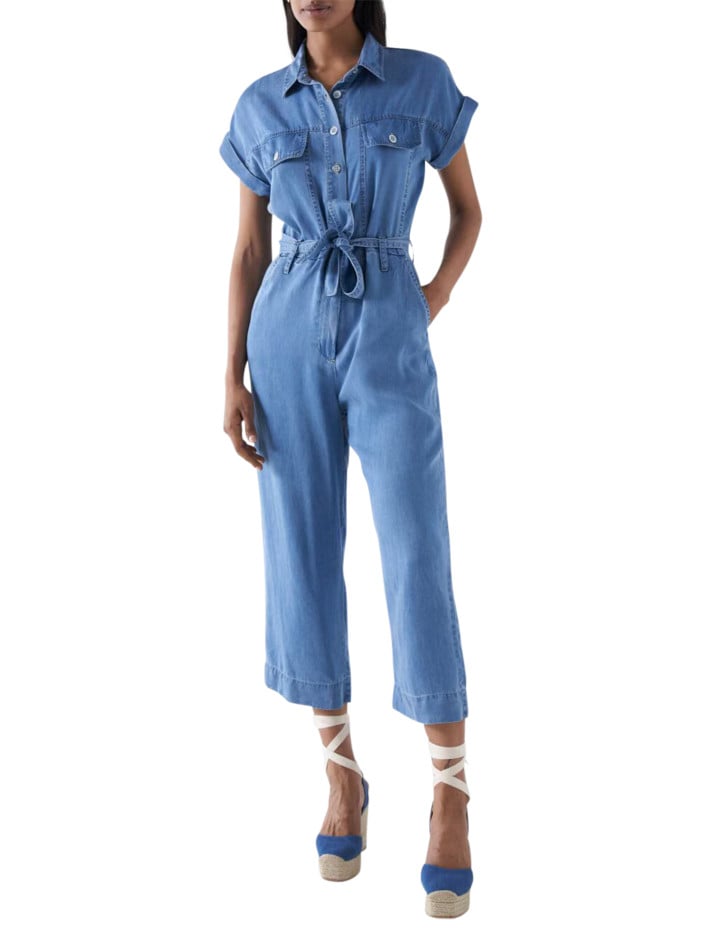 Combinaison en coton bleue...
