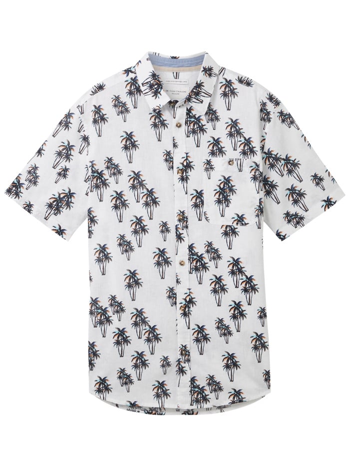 Chemise en coton et lin...