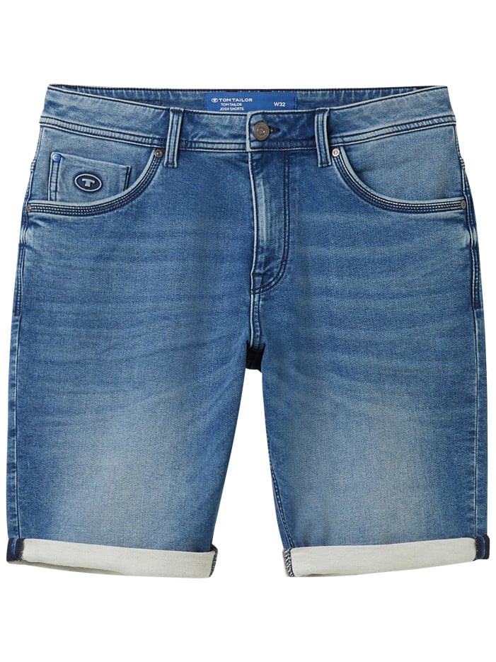 Short 5 Poches indigo uni...