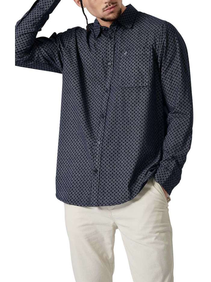 Chemise en coton marine...