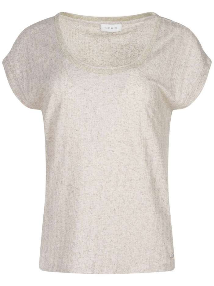 T-shirt beige avec une...