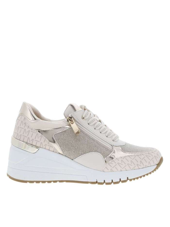 Baskets basses beige à...