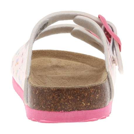 Mules roses avec 2 boucles à ardillon et un imprimé papillons - Image 6
