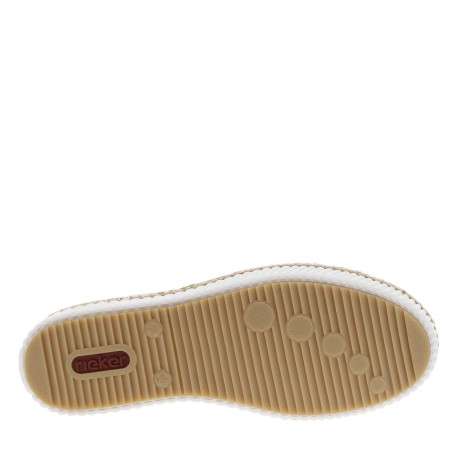 Baskets basses tennis blanches avec des lacets élastiqués et un zip latéral - Image 5