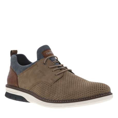 Baskets basses kaki avec lacets ronds élastiqués et décoratifs - Image 3