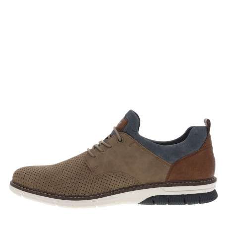 Baskets basses kaki avec lacets ronds élastiqués et décoratifs