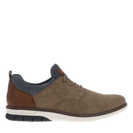 Baskets basses kaki avec lacets ronds élastiqués et décoratifs - Image 2
