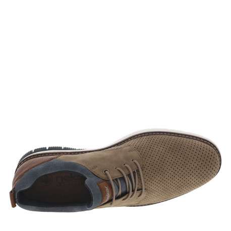 Baskets basses kaki avec lacets ronds élastiqués et décoratifs - Image 4