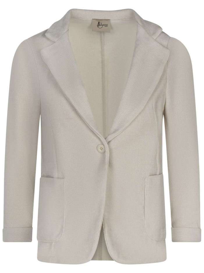 Blazer écru uni avec une...