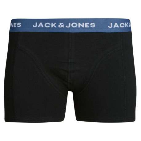 Lot de 3 boxers classiques en coton noir uni avec une coupe fermée - Image 2