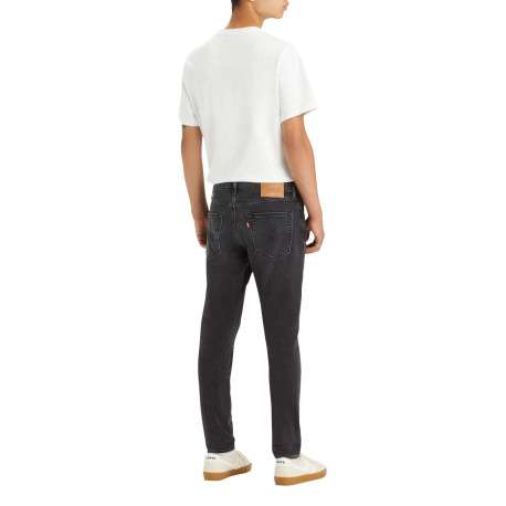 Jean 512 brut uni avec une coupe slim et un patch d'authentification - Image 2