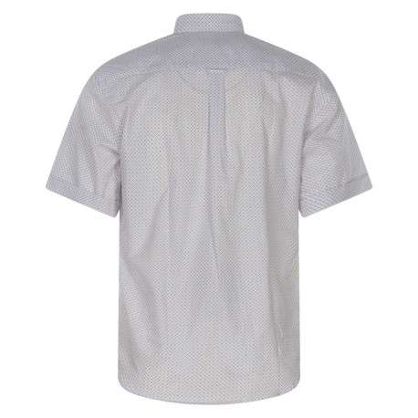 Chemise en coton blanche imprimé avec un col boutonné et une coupe droite - Image 2