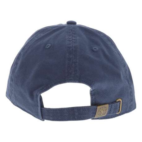 Casquette à coupe strapback en coton marine avec fermeture clip réglable - Image 2