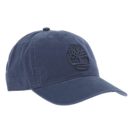 Casquette à coupe strapback en coton marine avec fermeture clip réglable - Image 3