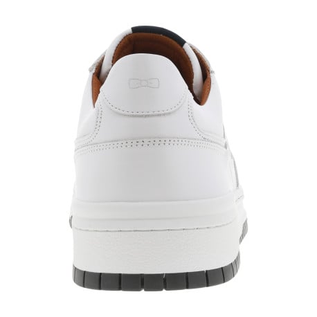 Baskets basses running en cuir blanches avec des lacets plats - Image 6