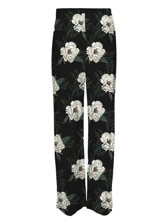 Pantalon noir avec imprimé...