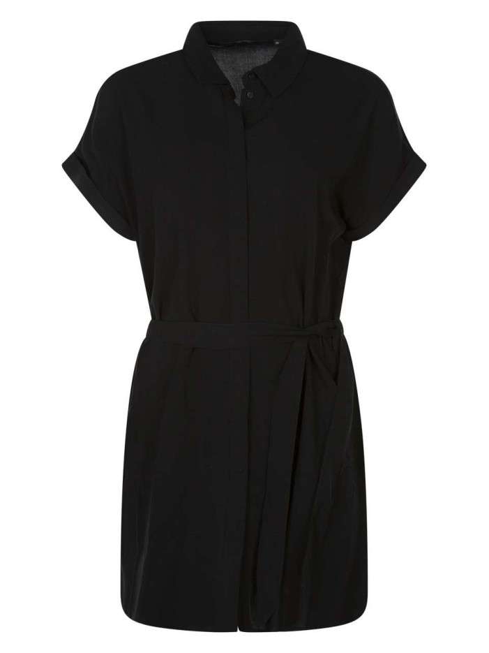 Robe courte noire chemise...