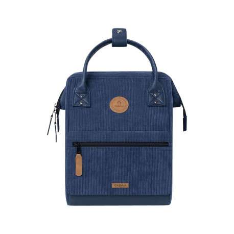 Sac à dos marine uni avec deux poches interchangeables et des bretelles - Image 2