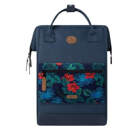 Sac à dos marine uni avec des bretelles ajustables et poches interchangeables - Image 3