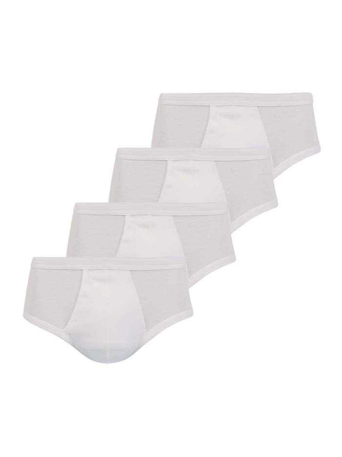 Lot de 4 Slips homme blanc...
