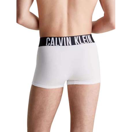 Lot de 3 boxers courts en coton mélangé tricolore unis à taille élastiquée - Image 2