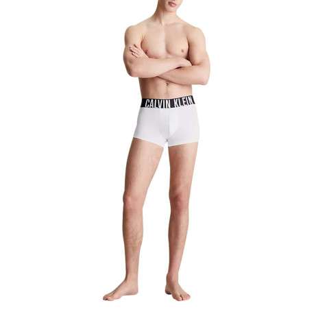 Lot de 3 boxers courts en coton mélangé tricolore unis à taille élastiquée - Image 4