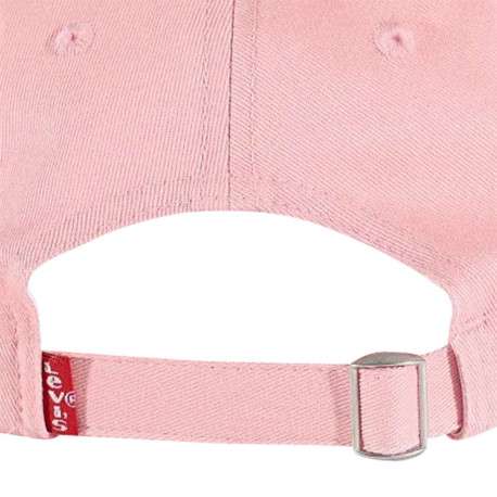 Casquette en coton rose unie avec une coupe strapback et un petit logo brodé - Image 3