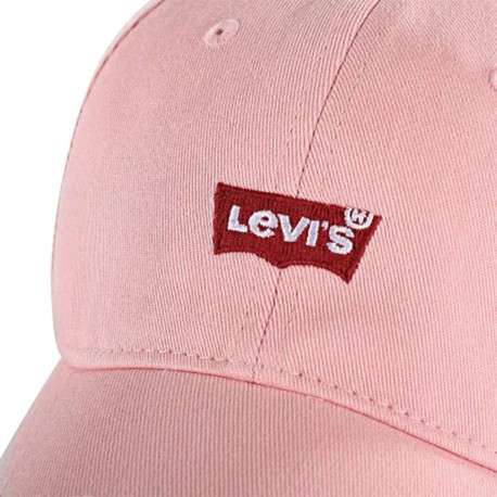 Casquette en coton rose unie avec une coupe strapback et un petit logo brodé - Image 4