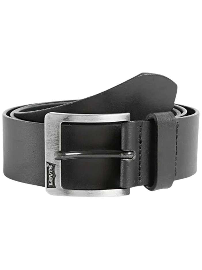 Ceinture en cuir noire unie...