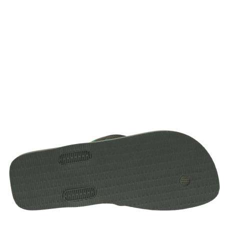 Tongs Urban Brasil olive avec couleurs du Brésil et larges brides - Image 5