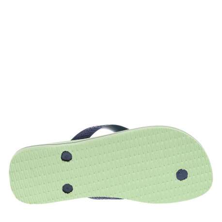 Tongs Brasil Logo vertes et marine avec logo en relief et drapeau brésilien - Image 5