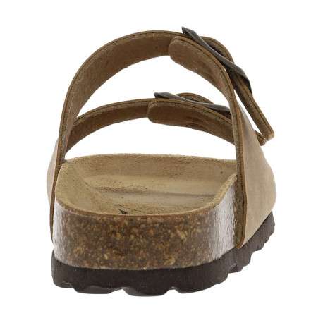 Mules marron avec 2 brides ajustables sur le cou-de-pied et boucles métalliques - Image 6