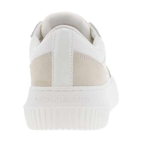 Baskets basses tennis Chunky Cupsole Low Mix en cuir blanches à plateforme - Image 6