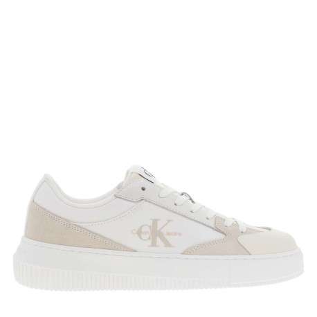 Baskets basses tennis Chunky Cupsole Low Mix en cuir blanches à plateforme - Image 2