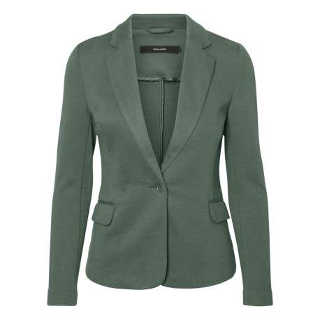 Veste kaki unie pour femme avec un bouton de fermeture à l'avant