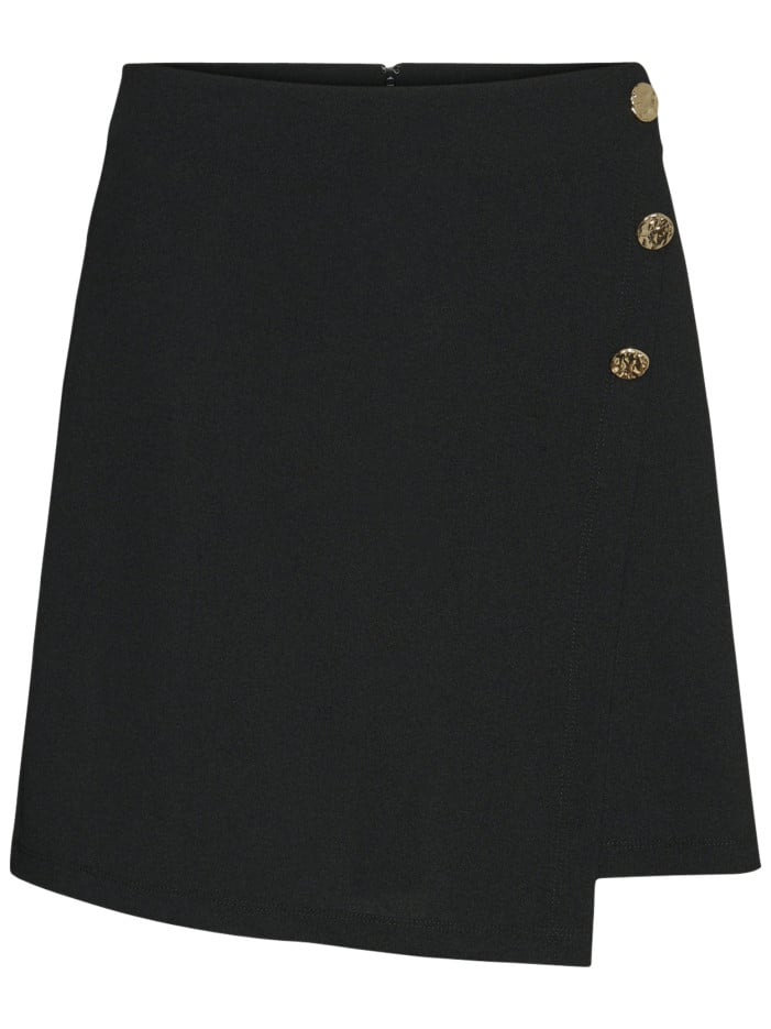 Jupe-short noire unie avec...