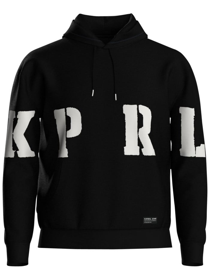 Sweat noir imprimé avec une...