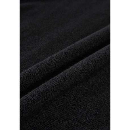 Pull noir uni avec une coupe près du corps un col montant et des épaulettes - Image 3