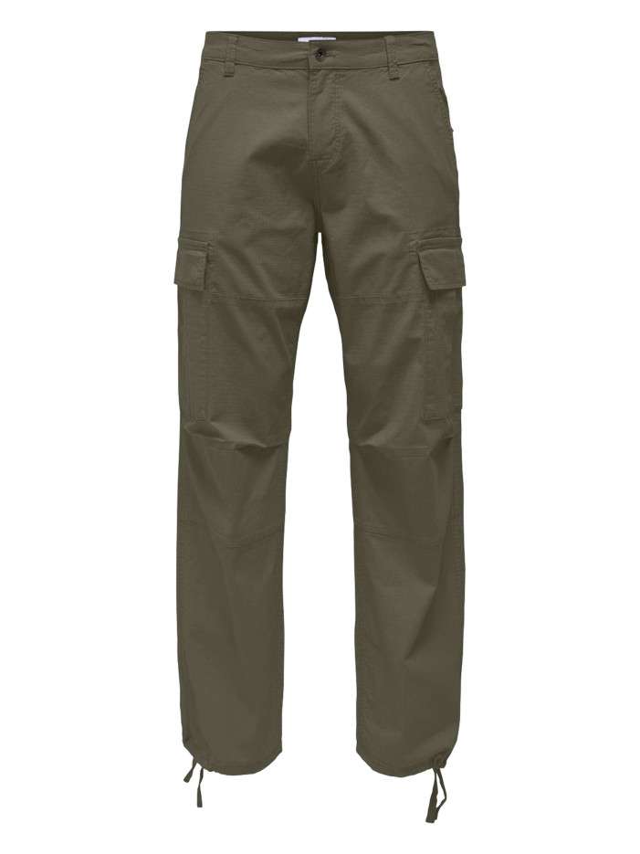 Pantalon en coton mélangé...