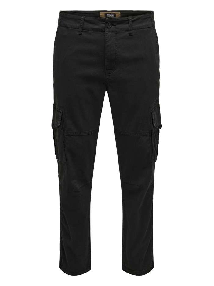 Pantalon en coton mélangé...