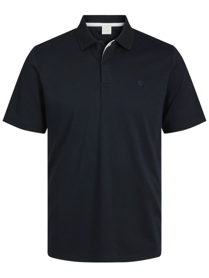 Polo bleu marine en maille...