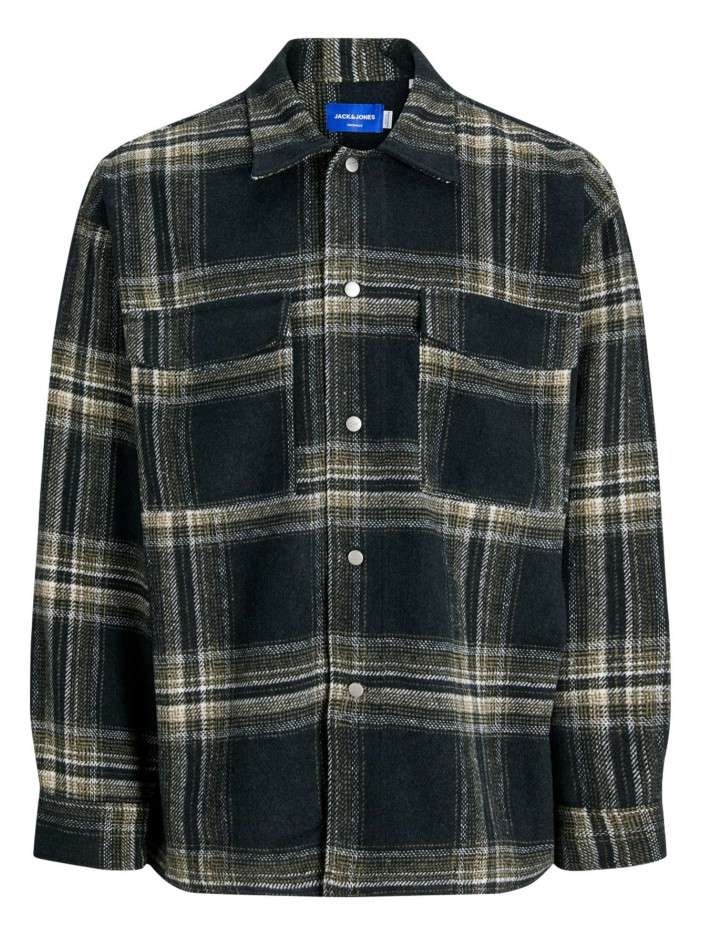Chemise verte à carreaux...