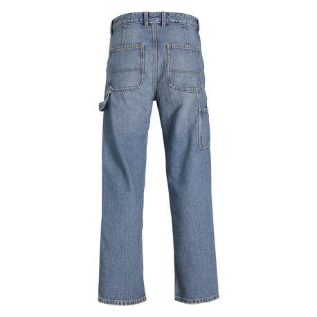 Jean bleu effet délavé avec une coupe regular fit et une taille haute - Image 2