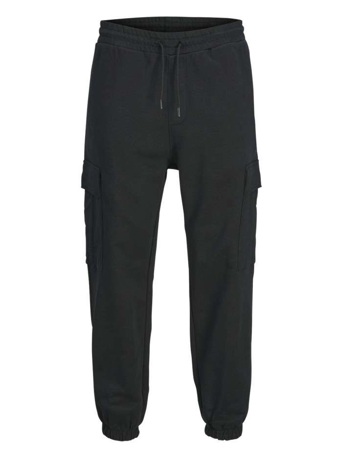 Jogging cargo en coton noir...