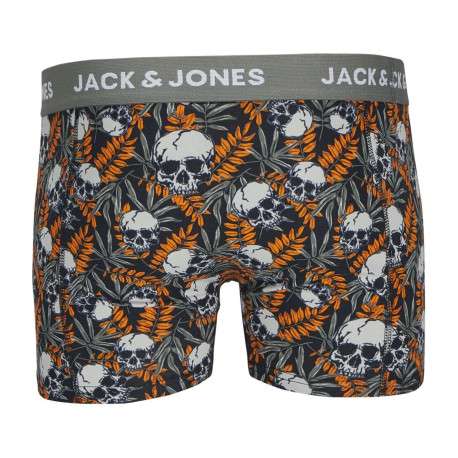 Lot de 3 boxers classiques en coton multicolore à imprimé têtes de morts - Image 2